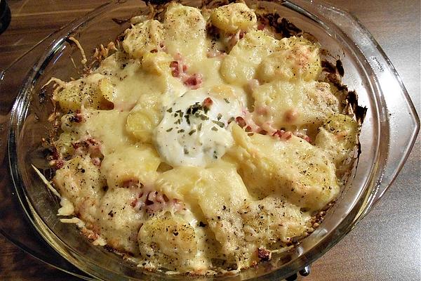 Potatoes with Cheese Topping