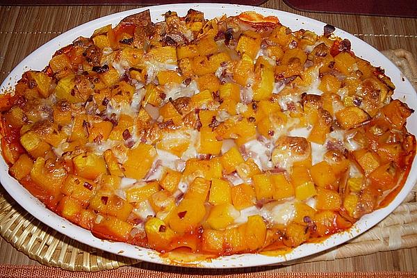 Pumpkin Lasagna with Mozzarella