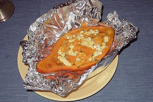 Pumpkin with Feta Cheese Filling