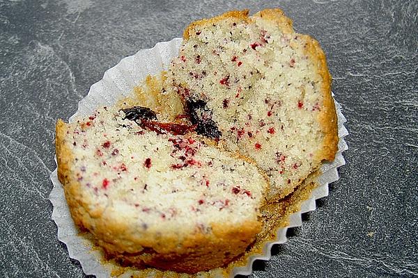 Purple Glass Cake with Hibiscus and Cranberry