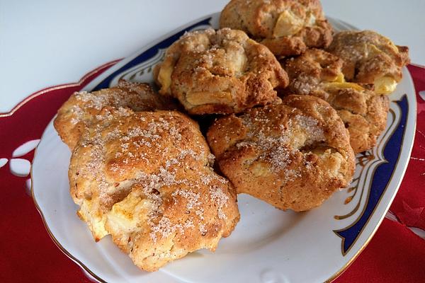 Quick Apple Fritters with Almonds from Oven