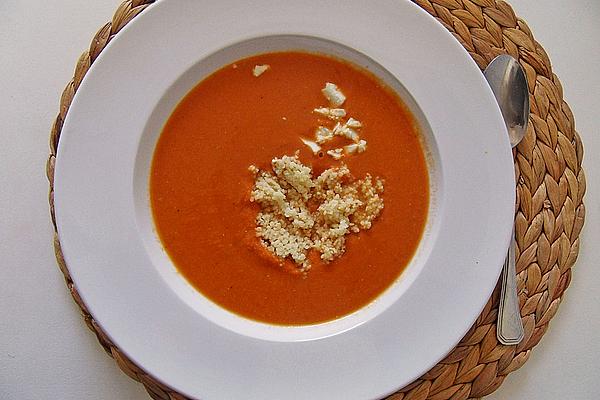 Red Lentil Soup with Feta and Couscous