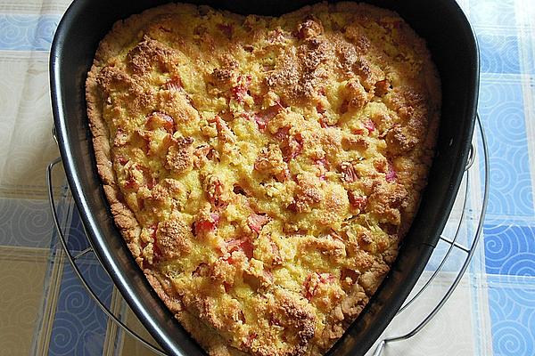 Rhubarb Cake with Coconut Flakes