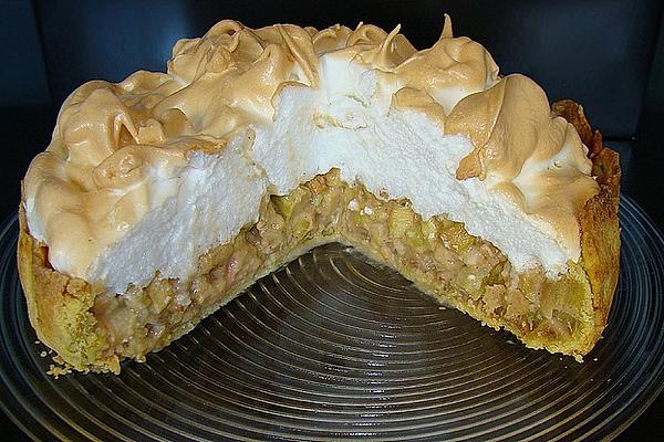 Rhubarb Cake with Meringue Topping (meringue Topping)