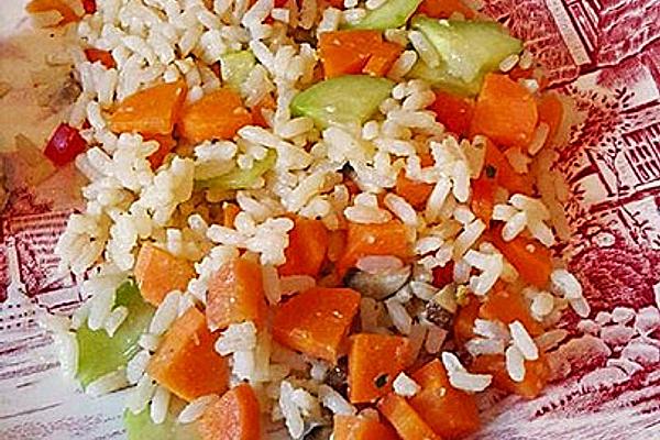 Rice Pan with Minced Meat and Vegetables