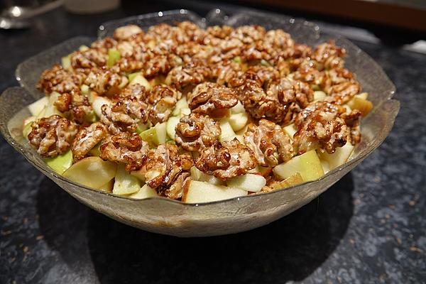 Ricotta Amarettini Apple Dessert with Caramelized Walnuts