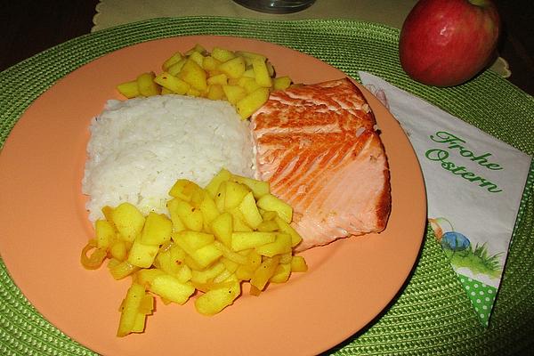 Salmon Fillet with Fruit Sauce