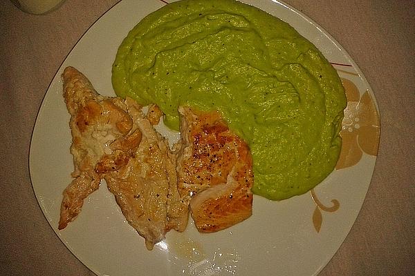 Salmon Fillet with Pea Puree