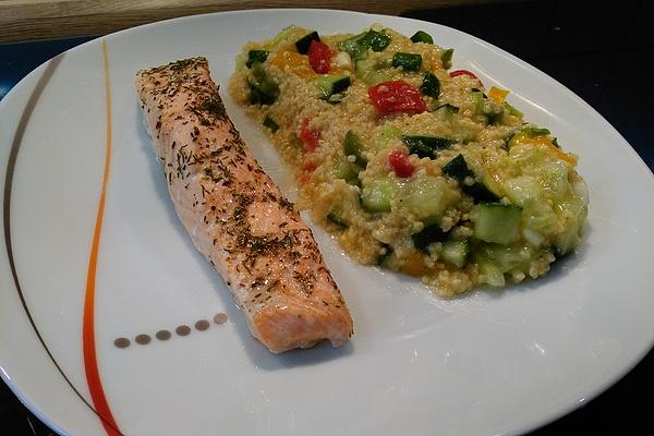 Salmon with Colored Millet