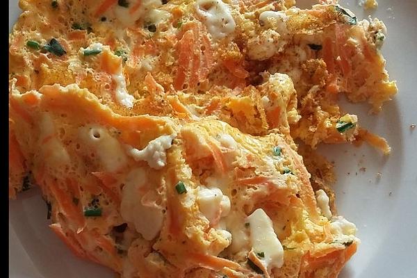 Sheep Cheese Omelette with Carrots
