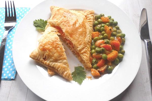 Smoked Pork in Puff Pastry with Cheese Filling