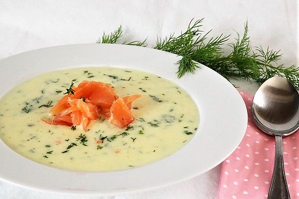Soup with Salmon and Dill