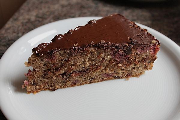 Sour Cherry Cake with Chocolate Dough
