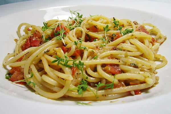 Spaghetti with Anchovy Butter