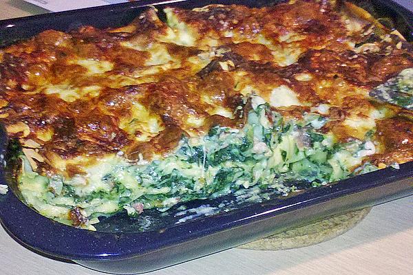 Spinach Lasagne with Black Forest Ham