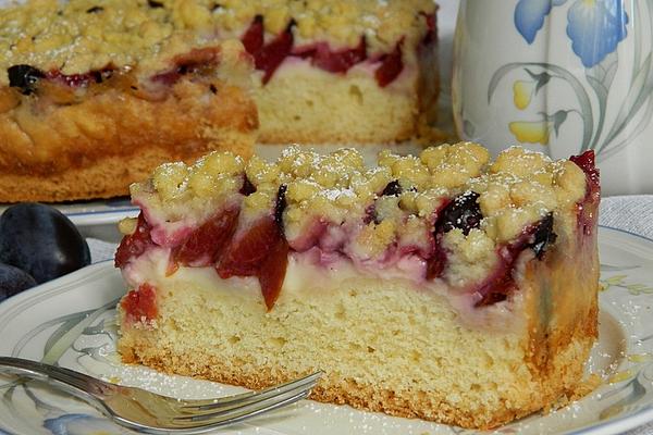 Sponge Cake with Plums