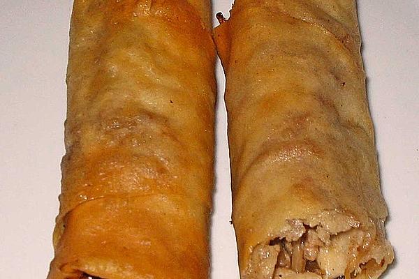 Spring Rolls Made from Turkish Yufka Dough Sheets