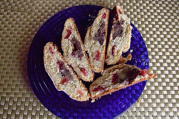 Stollen with Cherry Marzipan Filling