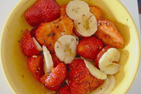 Strawberries in Balsamic Pepper Syrup