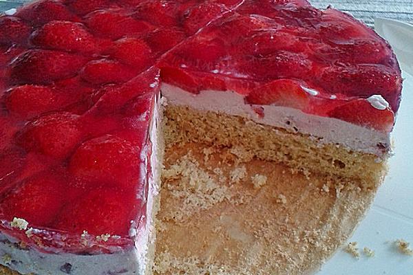 Strawberry Quark Cake