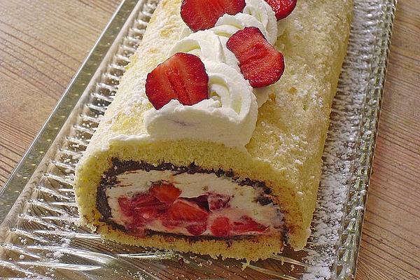 Strawberry Swiss Roll