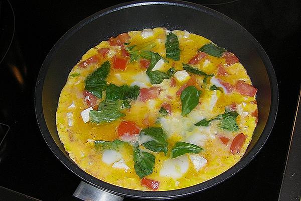 Tomato and Sheep Cheese Omelette