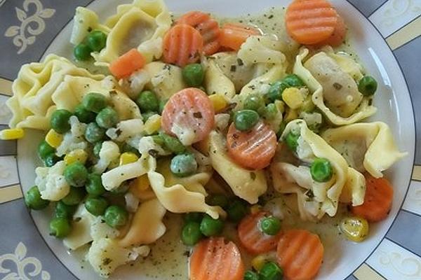 Tortellini with Buttered Vegetables