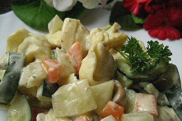 Tortellini with Cream Vegetables
