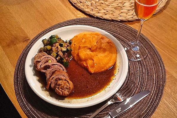 Veal Roulade with Paprika Mashed Potatoes