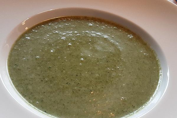 Vegan Green Mushroom Cream Soup