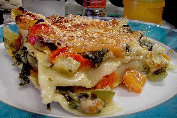 Vegetable Lasagna with Cheese Crust