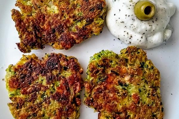 Zucchini Pancakes with Herb Dip