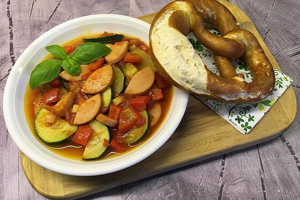 Zucchini Sausage Goulash