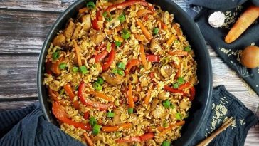 Baked Rice with Vegetables